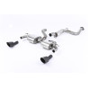 Catback Milltek Ford Focus MK2 RS 2.5T 305hp 2009-2010 - resonated - Dual GT115 DTM Cerakote Black