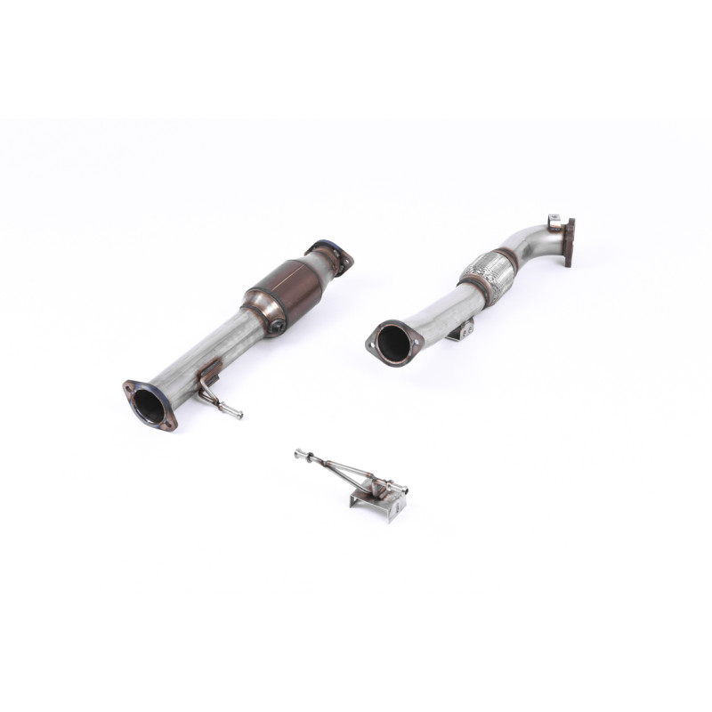 Downpipe Milltek Ford Focus MK2 RS 2.5T 305 CV 2009-2010 - Homologado ECE - Large-Bore Downpipe y catalizador Hi-Flow 200 CPSI