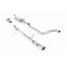 Cat-Back Milltek Ford Fiesta MK8 2017-2019 - With Primary Muffler and Without Rear Muffler - GT90 Polished Outlet
