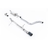 Catback Milltek Ford Fiesta MK8 2017-2019 - Avec silencieux primaire et sans silencieux AR - sortie Jet-90 Carbone