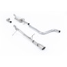 Catback Milltek Ford Fiesta MK8 2017-2019 - With primary muffler and without rear muffler - GT90 titanium tip