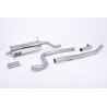 Catback Road+ Milltek Ford Fiesta MK8 2017-2019 - Sans silencieux primaire et avec silencieux AR - sortie GT90 Titane