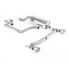 FAP Back Milltek Ford Fiesta MK8 2020-2025 - Sin silenciador primario y con silenciador trasero - salida doble GT100 titanio
