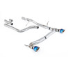 FAP Back Milltek Ford Fiesta MK8 2020-2025 - Sans silencieux primaire et sans silencieux AR - sortie Dual GT100 Titane bleui