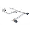 DPF Back Milltek Ford Fiesta MK8 2020-2025 - Senza silenziatore primario e senza silenziatore posteriore - uscita doppia GT100 i