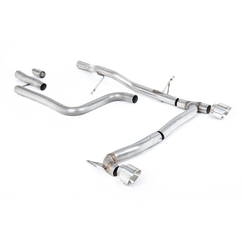 DPF Back Milltek Ford Fiesta MK8 2020-2025 - Senza silenziatore primario e senza silenziatore posteriore - uscita doppia GT100 l