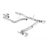 DPF Back Milltek Ford Fiesta MK8 2020-2025 - Senza silenziatore primario e senza silenziatore posteriore - uscita doppia GT100 l