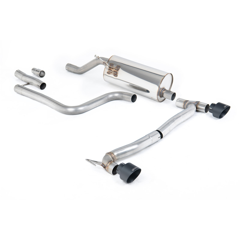 FAP Back Milltek Ford Fiesta MK8 2020-2025 - Senza silenziatore primario e con silenziatore posteriore - uscita Dual GT100 Cerak