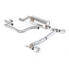 FAP Back Milltek Ford Fiesta MK8 2020-2025 - Sin silenciador primario y con silenciador trasero - salida Dual GT100 Pulidas