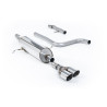 FAP Back Milltek Ford Fiesta MK8 2020-2025 - Sans silencieux primaire et avec silencieux AR - sortie Twin GT90 Polies