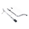DPF Back Milltek Ford Fiesta MK8 2020-2025 - Without Primary Muffler and Without Rear Muffler - Jet-90 Carbon Outlet
