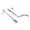 FAP Back Milltek Ford Fiesta MK8 2020-2025 - Sans silencieux primaire et sans silencieux AR - sortie GT90 Titane bleui