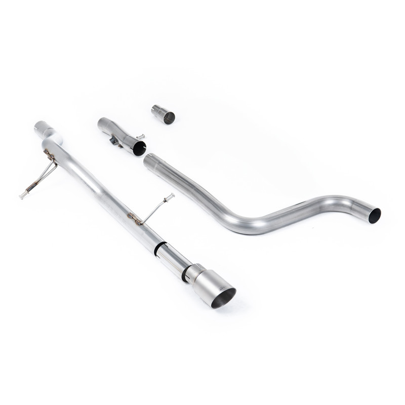 FAP Back Milltek Ford Fiesta MK8 2020-2025 - Sans silencieux primaire et sans silencieux AR - sortie GT90 Titane