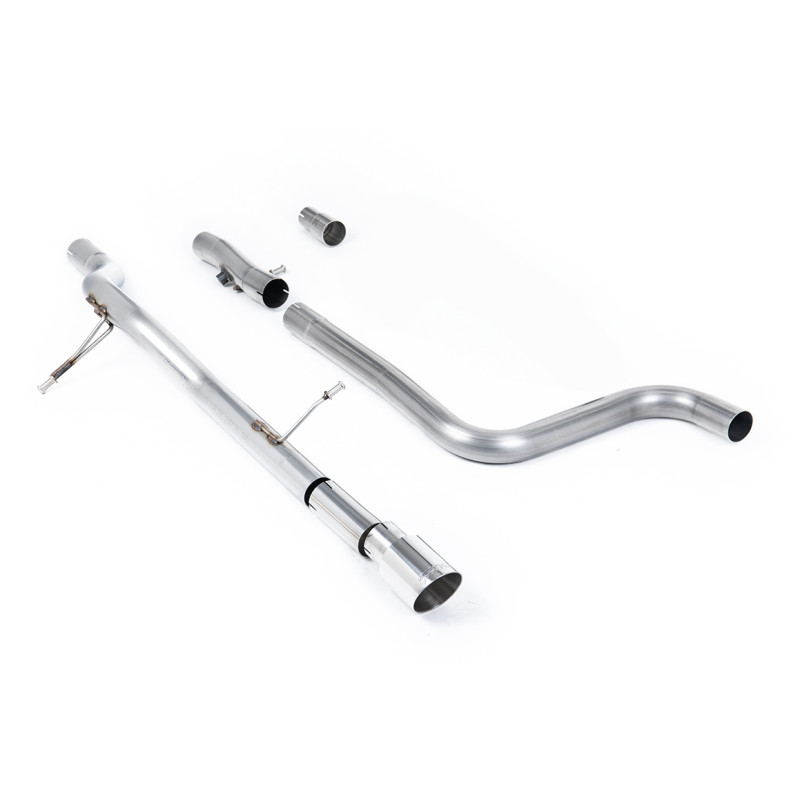 FAP Back Milltek Ford Fiesta MK8 2020-2025 - Sans silencieux primaire et sans silencieux AR - sortie GT90 Polies