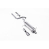 DPF Back Milltek Ford Fiesta MK8 2020-2025 - Without Primary Muffler and With Rear Muffler - GT90 Titanium Outlet