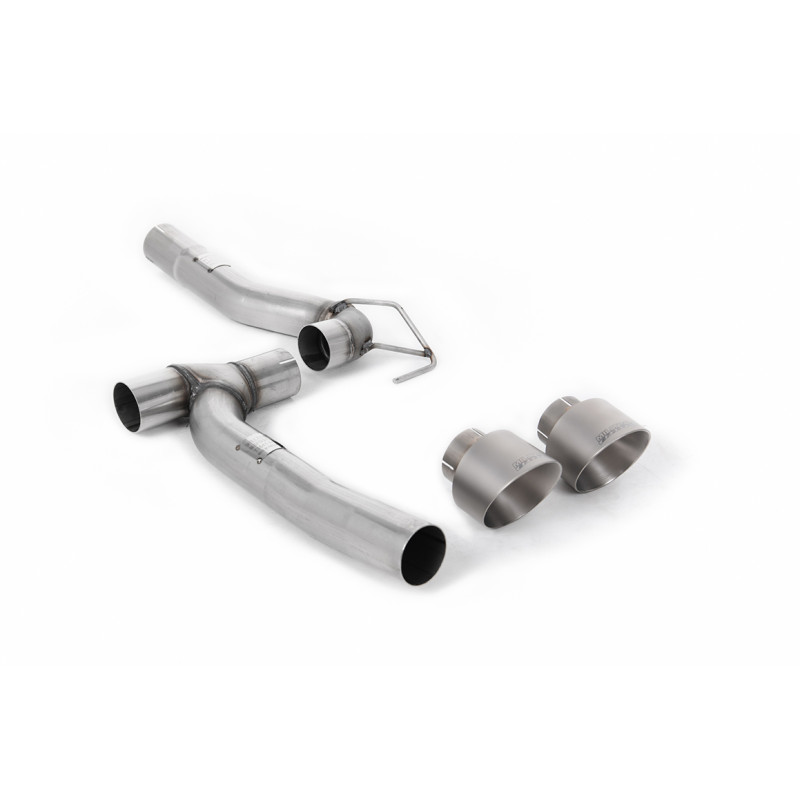 Kit Upgrade Milltek Ford Fiesta MK8 - scarico DPF Back Milltek classico per versione - uscite Dual GT100 Titanio - ST-Line