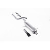 DPF Back Milltek Ford Fiesta MK8 2020-2025 - Without Primary Muffler and With Rear Muffler - Black Cerakote GT90 Outlet