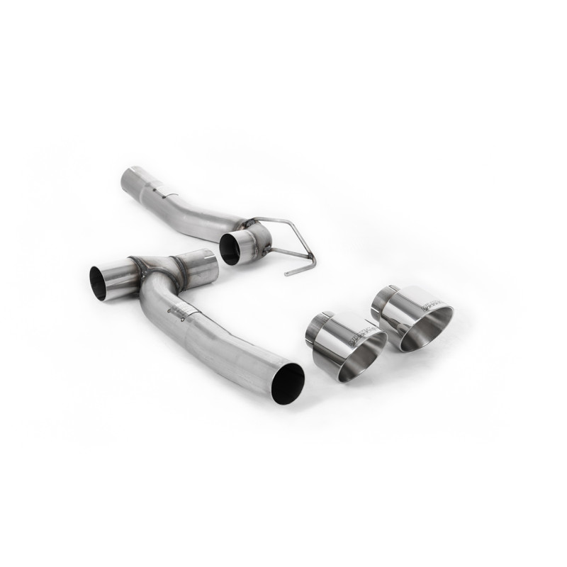 Kit Upgrade Milltek Ford Fiesta MK8 - linea FAP Back Milltek classica per versione - uscite doppie GT100 lucidate - ST-Line