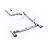 DPF Back Milltek Ford Fiesta MK8 2019-2025 - Ohne Vorschalldämpfer und ohne Endschalldämpfer - Dual GT100 Endrohr Titan