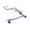 DPF Back Milltek Ford Fiesta MK8 2019-2025 - No Primary Muffler, With Rear Muffler - Dual GT100 Blued Titanium Exit