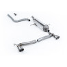 FAP Back Milltek Ford Fiesta MK8 2019-2025 - Sans silencieux primaire et avec silencieux AR - sortie Dual GT100 Titane