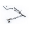 DPF-Back Milltek Ford Fiesta MK8 2019-2025 - Ohne Vorschalldämpfer und mit Endschalldämpfer - Doppel-Endrohr GT100 Edelstahl pol