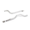 DPF Back Milltek Ford Fiesta MK8 2019-2025 - Senza silenziatore primario e senza silenziatore post. - uscita Twin GT90 Cerakote 