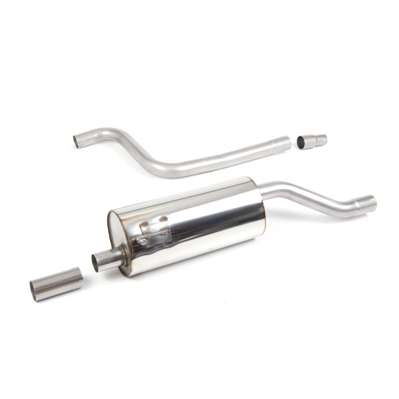FAP Back Milltek Ford Fiesta MK8 2019-2025 - Sans silencieux primaire et avec silencieux AR - sortie GT90 Cerakote Noir