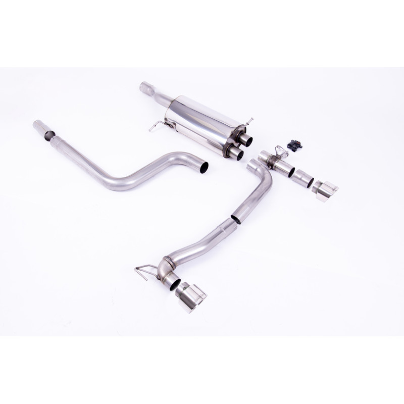 FAP Back Milltek Ford Fiesta MK8 ST200 1.5 EcoBoost 200ch 2020-2025 - Homologué ECE - non résonné - sorties Dual GT100 Polies