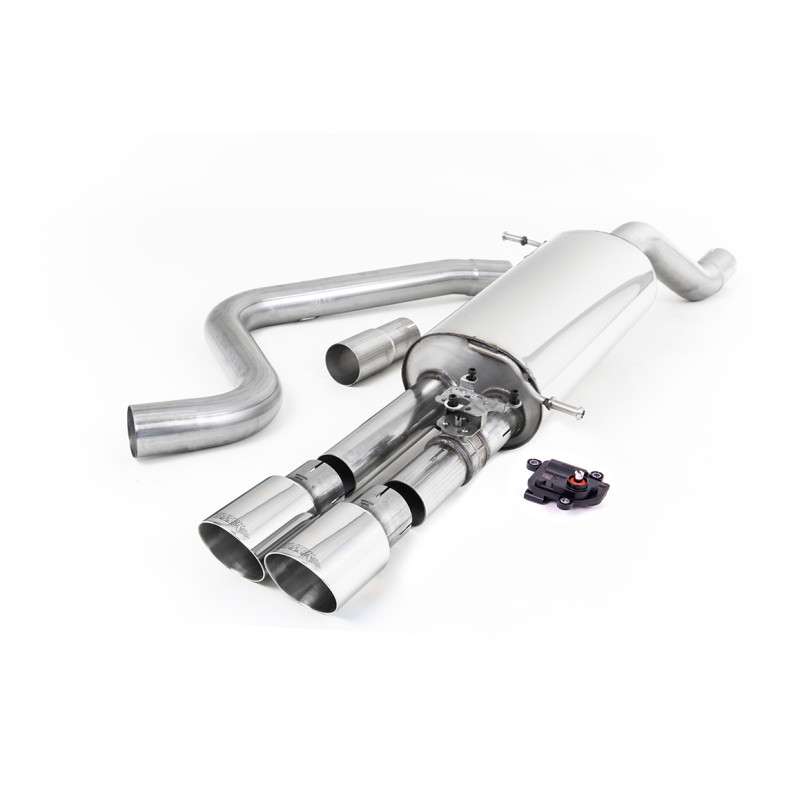 DPF Back Milltek Ford Fiesta MK8 ST200 1.5 EcoBoost 200hp 2020-2025 - ECE Homologated - Non-Resonated - Twin GT90 Polished Tips