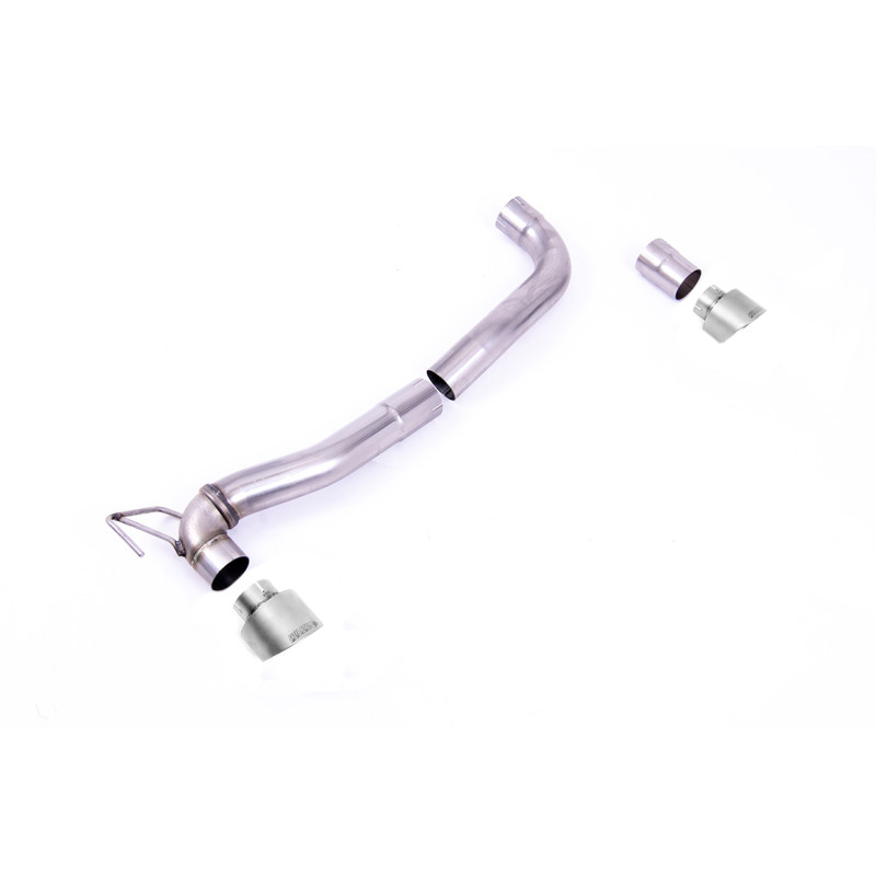 Kit Upgrade Milltek Ford Fiesta MK8 - ligne FAP Back Milltek - sorties Dual GT100 Titane - Jusqu'au 09/2020/Depuis le 09/2020