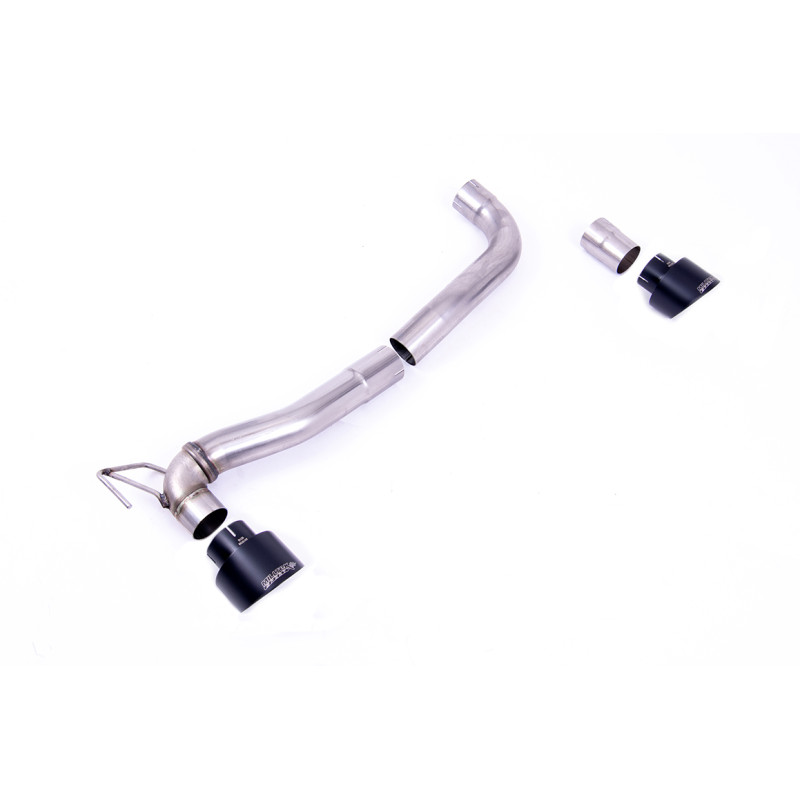 Kit Upgrade Milltek Ford Fiesta MK8 - linea DPF-back - uscite Dual GT100 Cerakote Nero - Fino a 09/2020/Da 09/2020