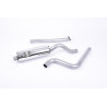 Catback Race Milltek Ford Fiesta MK7 - Sin silenciador primario ni silenciador trasero - salida Twin GT80 Titanio azulado