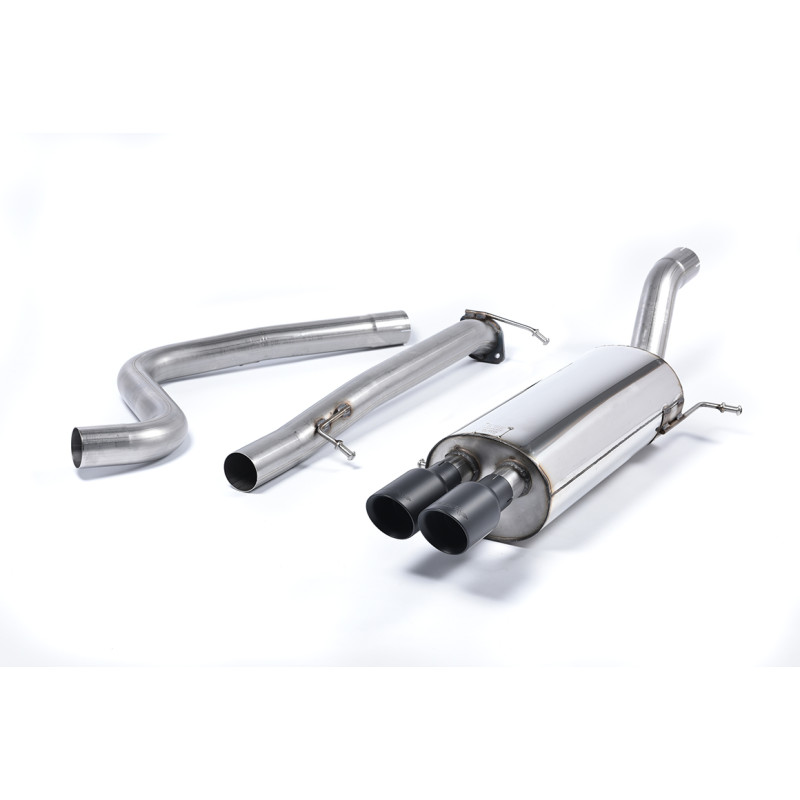 Scarico cat-back Race Milltek Ford Fiesta MK7 - Senza silenziatore primario e senza silenziatore posteriore - uscita Twin GT80 C