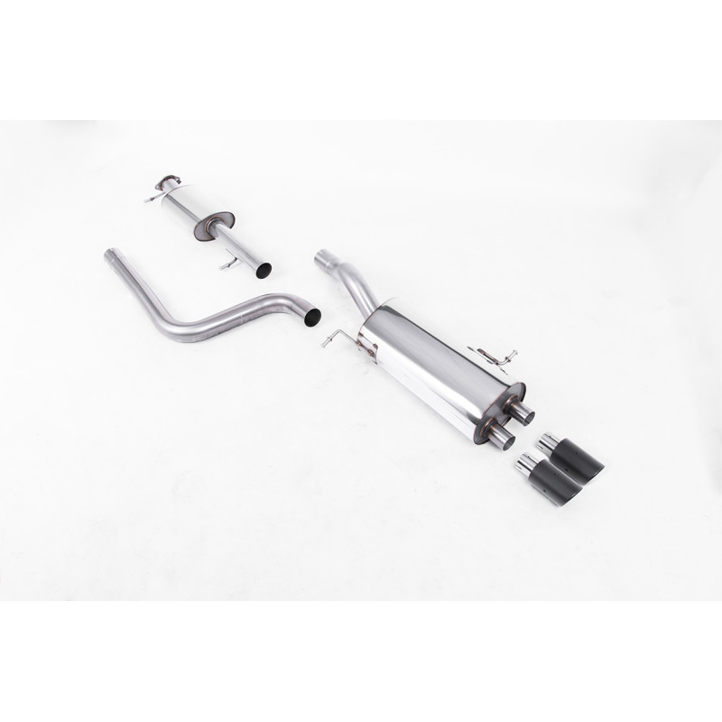 Cat-Back-Anlage Race Milltek Ford Fiesta MK7 ST182 - ST200 - Mit Vorschalldämpfer und ohne Endschalldämpfer - Twin-Jet-76-Endroh