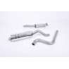 Scarico cat-back Race Milltek Ford Fiesta MK7 - Con silenziatore primario e senza silenziatore posteriore - uscita Twin GT80 Tit