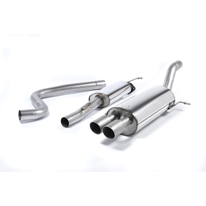 Scarico cat-back Race Milltek Ford Fiesta MK7 ST182 - ST200 - Con silenziatore primario e senza silenziatore posteriore - uscita