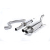 Cat-back Race Milltek Ford Fiesta MK7 ST182 - ST200 - Con silenciador primario y sin silenciador trasero - salida Twin GT80 Tita