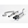 Catback Race Milltek Ford Fiesta MK7 - Avec silencieux primaire et sans silencieux AR - sortie Twin GT80 Cerakote Noir