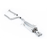 Cat-back Milltek Ford Fiesta MK7 ST182 - ST200 - Sin silenciador primario y con silenciador trasero - salida Twin GT80 Pulido