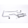 Catback Milltek Ford Fiesta MK7 1.0T EcoBoost 2013-2017 - non résonné et avec silencieux AR - sortie Twin Jet-76 Carbone