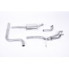 Road+ Cat-back Milltek Ford Fiesta MK7 1.0T EcoBoost 2013-2017 - resonated, without rear muffler - twin Jet-76 carbon tips
