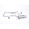 Catback Milltek Ford Fiesta MK7 1.0T EcoBoost 100-125-140ch 2013-2017 - résonné et silencieux AR - sortie Twin Jet-76 Carbone