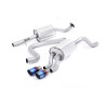 Catback Milltek Ford Fiesta MK7 1.0T EcoBoost 100-125-140ch 2013-2017 - résonné et silencieux AR - sortie Twin GT80 Titane bleui