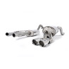 Catback Milltek Ford Fiesta MK7 1.0T EcoBoost 100-125-140ch 2013-2017 - résonné et silencieux AR - sortie Twin GT80 Polies