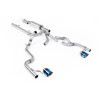 Catback Milltek Ford F150 Tremor SuperCrew 2021-2025 - con silenciador primario - colas Dual GT115 titanio azulado