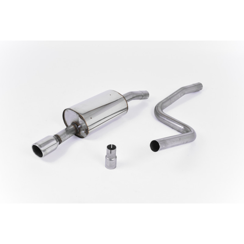 Catback Milltek Ford Fiesta Mk6 1.6 16v Zetec S 2004-2008 - sin resonar - colas Jet-90 pulidas