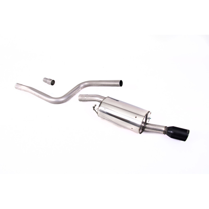 Cat-Back-Anlage Milltek Ford Fiesta Mk6 1.6 16v Zetec S 2004-2008 - ohne Resonator - Endrohr Schwarz