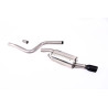 Catback Milltek Ford Fiesta Mk6 1.6 16v Zetec S 2004-2008 - no resonado - salida Negra