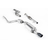 Full exhaust system Milltek Ford Fiesta Mk6 ST150 2005-2008 - with Hi-Flow catalytic converter and resonator - Black tip